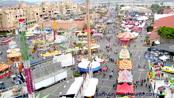 del mar fair from top view